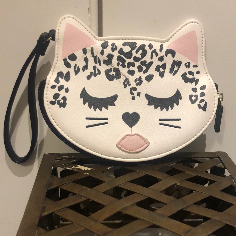 Vintage Betsey Johnson kitten wristlet found in drawer.